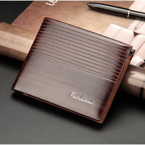 High quality Mens PU Leather Wallet card holder purse men short wallets Wholesale drop shipping