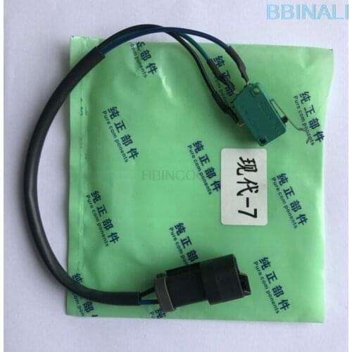 For Hyundai R200/215/225-7 Excavator Parts Hydraulic Safety Lock Micro Switch Pilot Safety Lock Switch High Quality Accessories