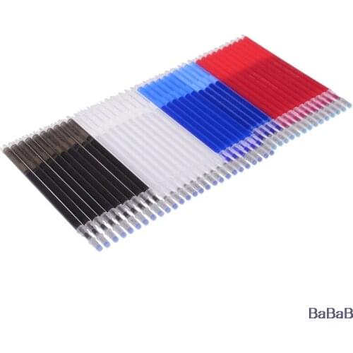 10pcs High Temperature Heat Erasable Fabric Marker Pen Refill for Fabric PU Leather Quilting Sewing Mark Pen Sewing Tool