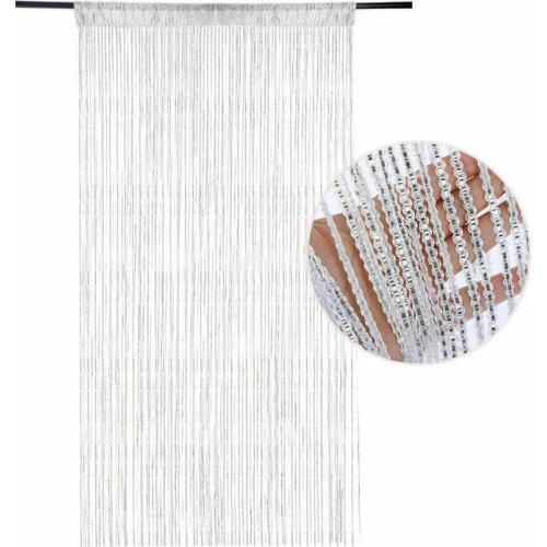 100*200CM Door Windows Hanging Beaded Decors Curtain String Summer Fly Insect Screen Tassel Panel Curtains Door Home Decor