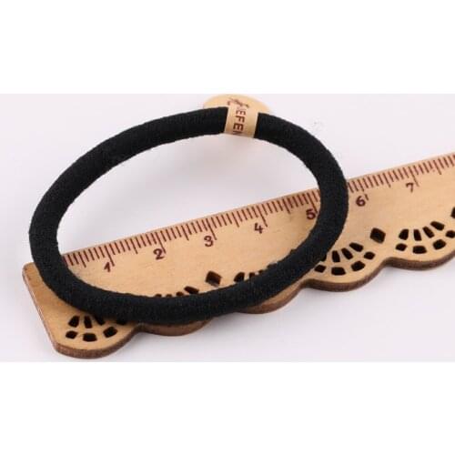 12pcs diy Jewelry Hair Accessories Black Rubber Head Rope