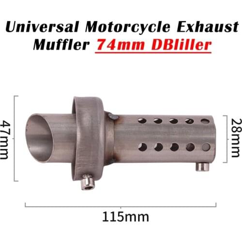 14mm Universal Motorcycle Exhaust Pipe Escape Catalyst Muffler Silencer Insert DB Killer Eliminate Noise For Yoshimura