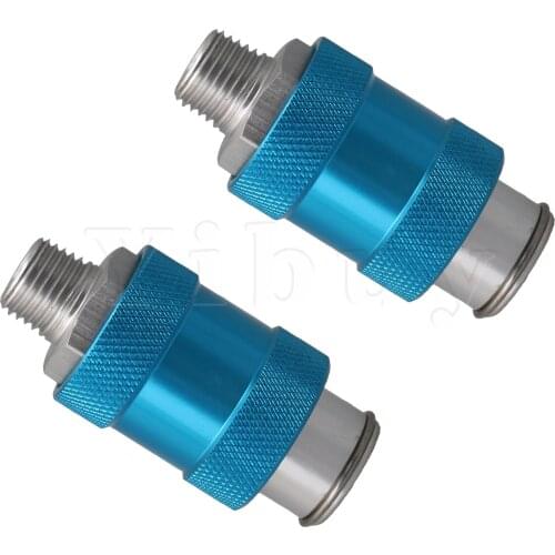 2 Pieces HSV-08 Aluminum 1/4" Thread Pneumatic Flow Control Slide Valves
