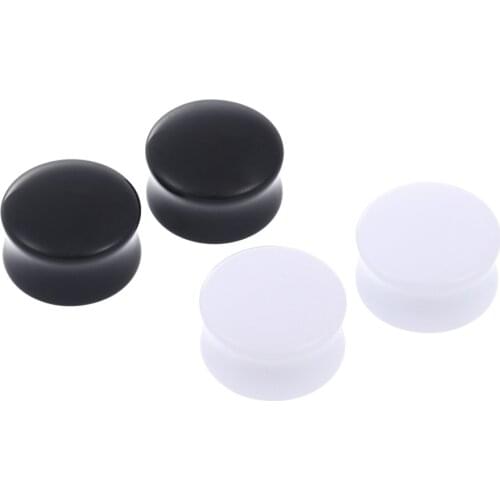 2Pcs/Lot Acrylic Ear Plugs Tunnels Piercigns Plug 3-30mm Ear Stone Expanders Stretchers Earring Gauges for Women Body Jewelry