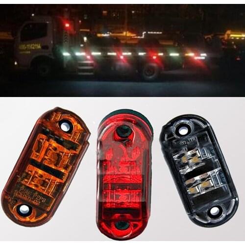 Car Flashing 4Pcs 12V 24V Car Truck Trailer Piranha DRL LED Side Marker Blinker Bck up Light Bulb Turn Signal lamp car-styling