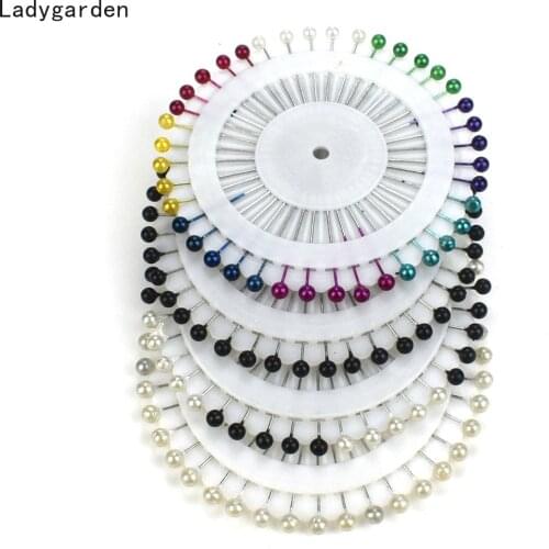 480PCS Dressmaking Pins Sewing Pins Round White Round Head Pearl Sewing Pin Craft for Home Garden DIY Crafts Tool