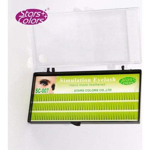 5 trays/lot 2D Curl C&D Eyelashes Natural false V Shape eyelashes Eye lash Handmade lash make up Eyalshes Extension