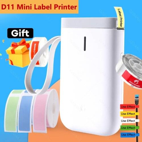 Wireless Label Printer Portable Pocket D11 Sticker Printer BT Home Use Office Fast Printing Thermal Label Printer