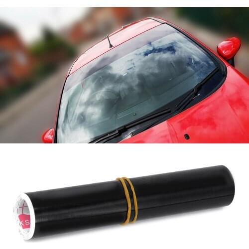 Gloss Black Sun Strip Universal Car Van Windscreen Sunstrip 140 X 20CM Car Front View Sunshade Car Styling