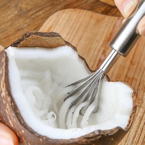 Coconut Shaver Stainless Steel Kitchen Fruit Tool Fish Skin Scale Scraper Peeler