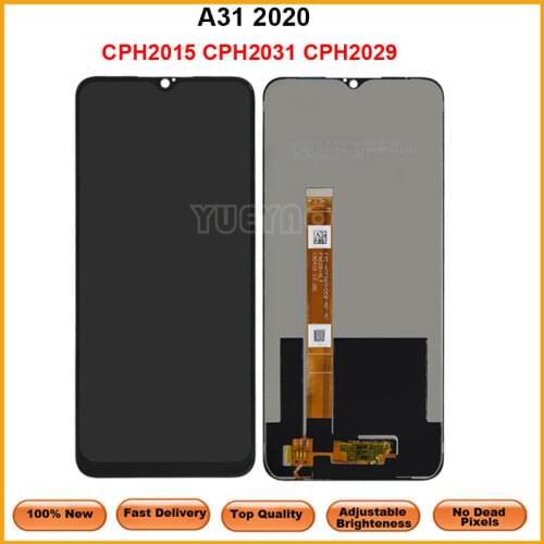 Black LCD For Oppo A31 2020 CPH2015 CPH2031 CPH2029 LCD Display Touch Screen Digitizer Assembly