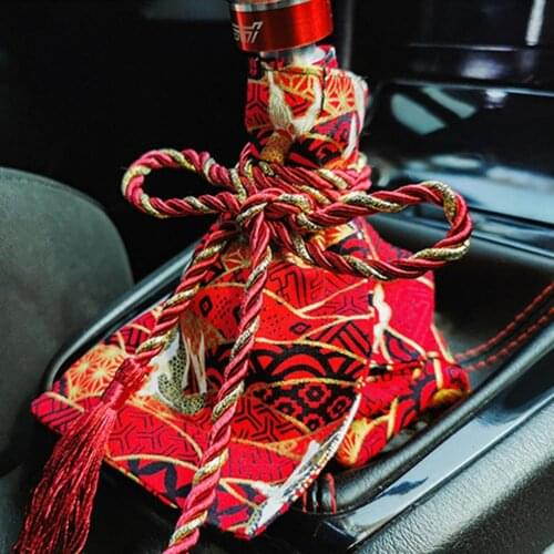 JDM samurai gearbox gear decoration parts in-car accessories Collars Shift Cover Knob Boot Shift Lever Racing Universal Kno T7W7