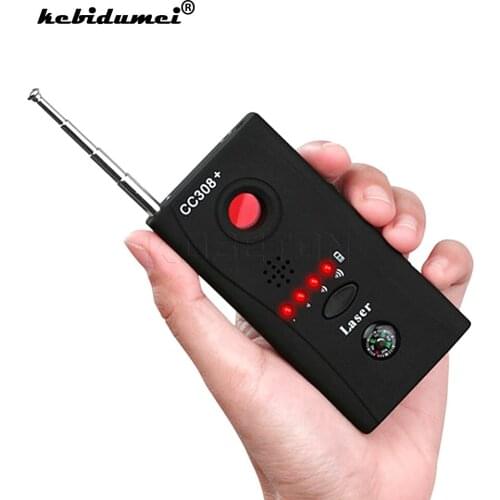 New EU/US Multi Wireless Camera Lens Signal Detector Radio Wave Signal Detect Camera Full-range WiFi RF GSM Device Finder CC308