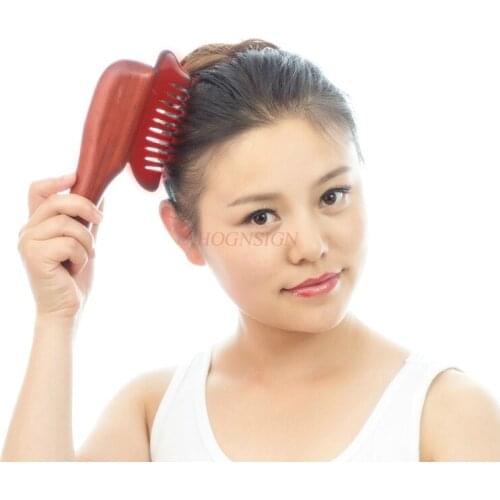 Electric hot stone comb head treatment instrument massager breast dredge head massage apparatus