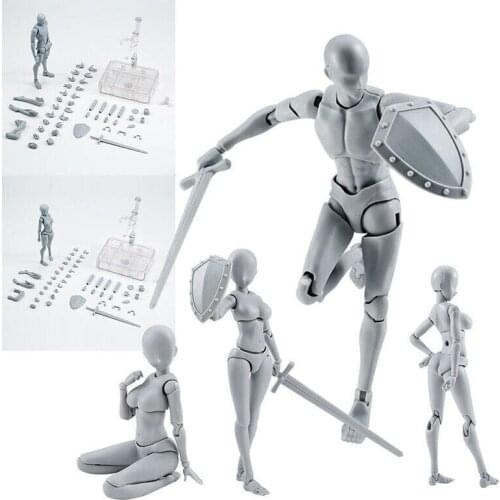 Drawing Figures for Artists Action Figure Model Human Mannequin Man Woman Kit