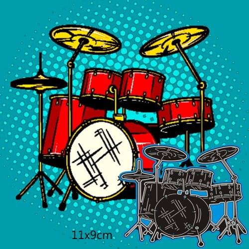 110*90mm DRUM SET New Metal Cutting Dies for decor card DIY Scrapbooking stencil Paper Album template Dies