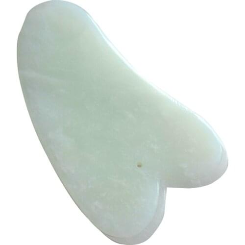 Natural Green Quartz Gua Sha Board Jade Stone Body Facial Eye Scrapping Plate Acupuncture Massage Relaxation Body For Healthy