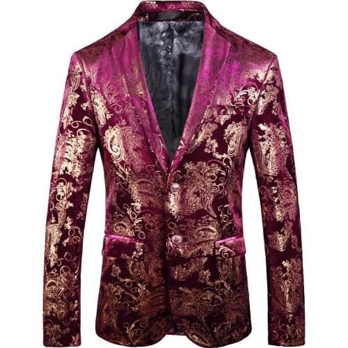 2021 New Shiny Blazer Men High Quality Slim Fit Suit Jacket Fashion Casual Man Chic Groom Singer Costume Formal Evening Dress