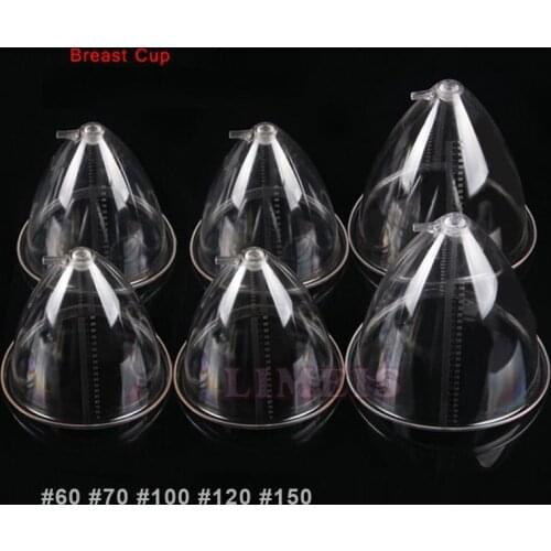One Pair Breast Buttock Enhancement Cups Vacuum Suction Massage Therapy Chest Enhancer Pump Design the Largest 18 Cm Cupping