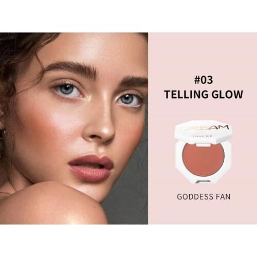 QIBEST Velvet Blush Paste Natural Long Lasting Facial Makeup Blusher Concealer Repair Face Contour Rouge Comestic Shadow TSLM2