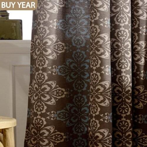 Modern Curtains for Living Dining Room Bedrooms Simple Chinese Curtains Polyester Cotton Fabric Printing White Tulle Curtains