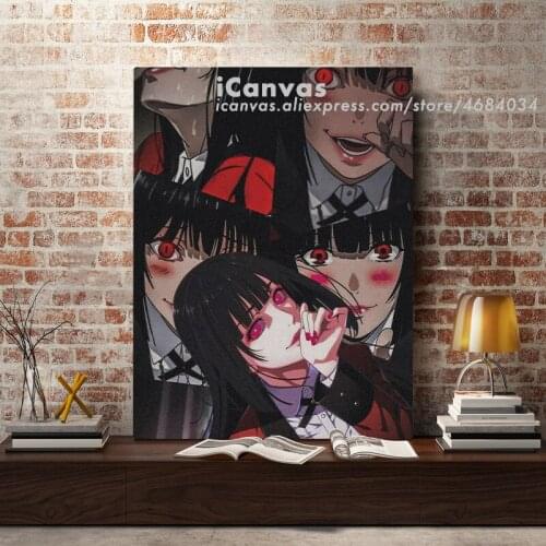 Yumeko Jabami Kakegurui Anime Canvas Home Decor Prints Dorm Living Room Bedroom Painting Wall Art Decoration Poster