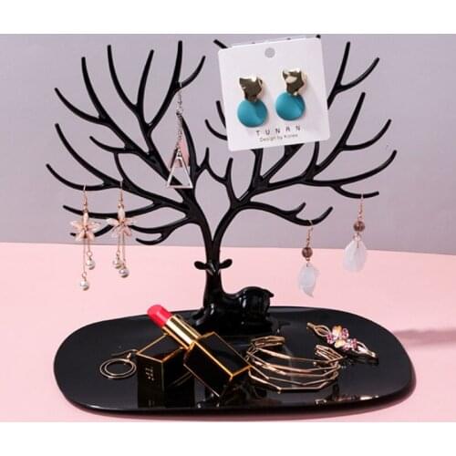 1PCS little Deer Jewelry Stand Display Jewelry Tray Tree Earring Holder Necklace Ring Pendant Bracelet Display Storage Racks