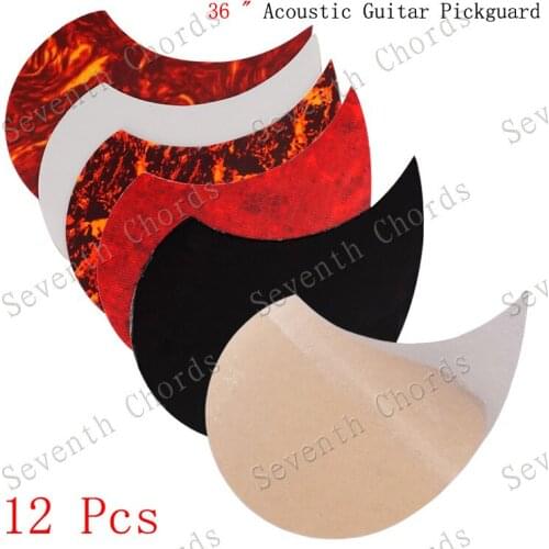 10 Pcs Comma Shape Pickguard Pick Guard Anti-scratch Plate for 36" Acoustic Guitar