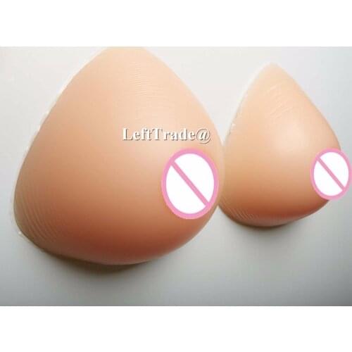 1600g EE cup Concave Silicone Breast forms Crossdresser Bra Enhancer TV TG Triangle