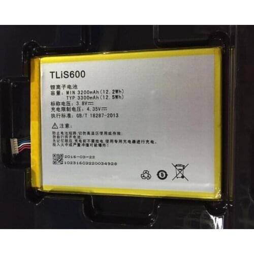 3.8V 3200mAh Old Version TLiS600 / 396686P For TCL S720 S720T S750T S725T P728M I718M 3N M2U M2L M2M Battery old version