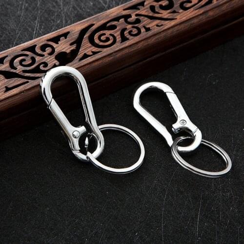 3pcs/Lot 2020 High Quality Metal Keyring Mens Stainless Steel Keychain Key Holder Belt Buckles Chaveiro Car Key Chain