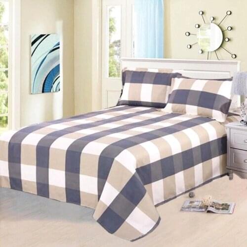 3pc Bed Sheet with Pillowcase Geometric Printed Fitted Sheet Soft And Warm Bed Sheet Sets 2020