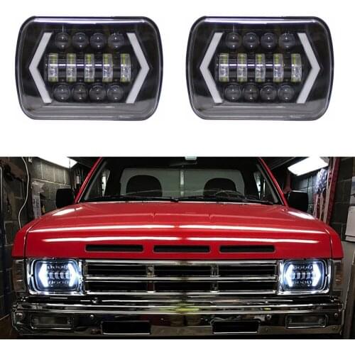 7" inch LED headlights with Turn signal Light for Toyota Pickup Jeep Wrangler YJ Cherokee XJ 6000K IP67 Running light