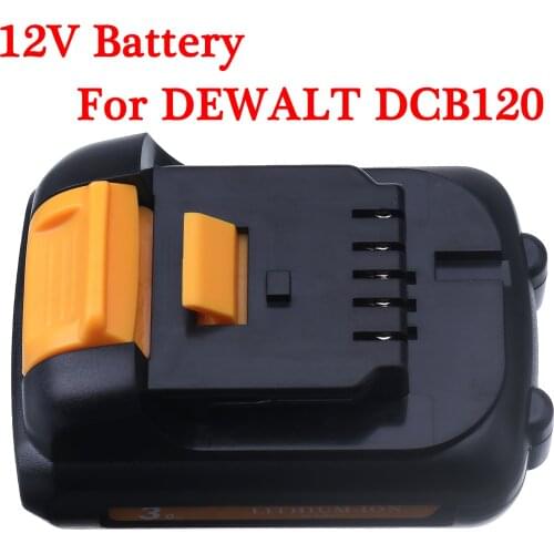 3.0Ah power tool Battery For Dewalt 12V MAX Li-ion DCB120 DCB121 DCB123 DCB125 DCD710 DCF813 DCF815 DCF610 DCB100 DCT410S