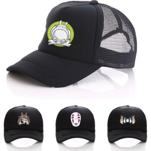 Anime Studio Ghibli My Neighbor Totoro hat adults baseball hat Snapback adjusted mesh cap Hip Hop Hat For Men Women