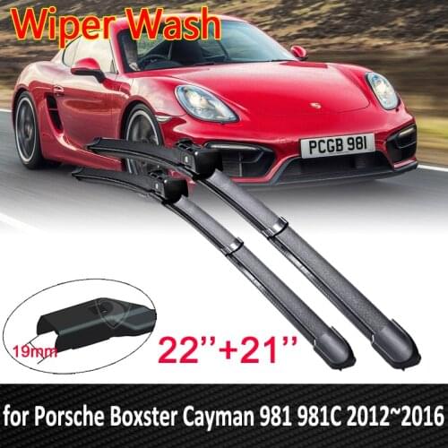 For Porsche Boxster Cayman 981 981C 2012~2016 2013 2014 2015 Car Wiper Blades Front Windscreen Windshield Wipers Car Accessories