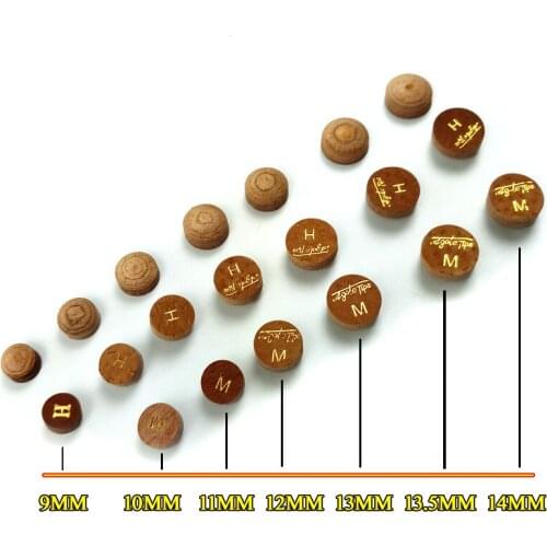 Free shipping 10pcs Billiard Pool cue tips 12/13.5mm 6layers pigskin 9/10/11mm Snooker cue sticks Billiards accessories