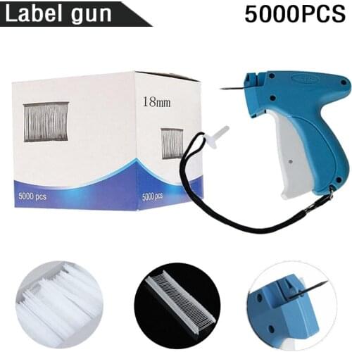 Clothes Garment Tags Gun Price Label Brand Trademark Tagging Machine + 5000pcs 28mm Barbs Clothing Tag Tools