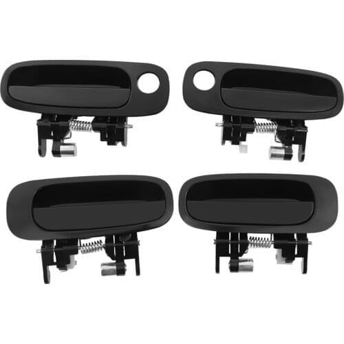 BLACK EXTERIOR door handle for TOYOTA Corolla 1998 1999 2000 2001 2002 OUT: FOR:69210-02040/ 30/1228 New Style & High Quality