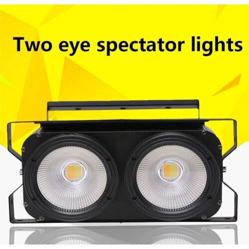 Two Eyes 200WCOB Face Light Fill Light Light Wedding Conference Room KTV Flash Light Audience Light PerforMance Stage Equipment