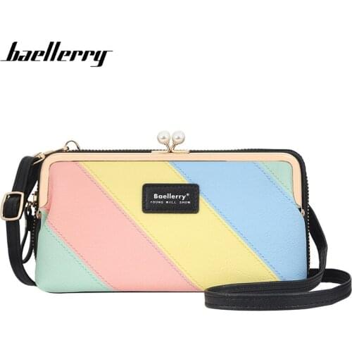 2021 Fashion New Crossbody Bags Women Wallets Ladies Patchwork Phone Holder Classic Female Purse Korea Zipper Wallet For Girl