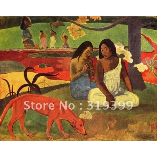 Oil Painting Reproduction,Arearea (Happiness) by paul gauguin ,Free Shipping via FeDex or DHL,100% handmade,oil paintings
