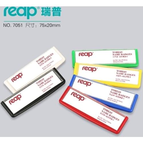 Lot Reap 10pcs/1 7051 Abs Magnetic Name Tag Badge Holder Magnet Badges Id Holders Work Employee Card