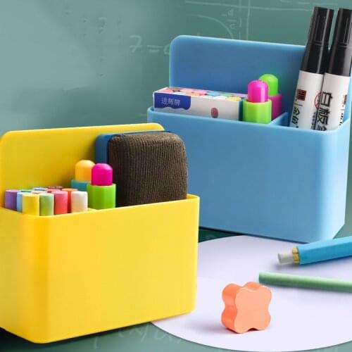 Magnetic Storage Box Whiteboard Marker Pen Holder Storage Box Refrigerator Container Magnet Plastic Office School Supplies