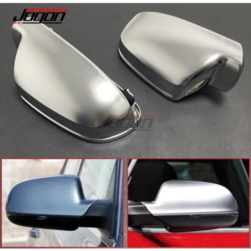 Matte Chrome For Audi A4 S4 B8 8K 2008-2012 + Avant & A5 S5 RS5 B8 8T 2007-2009 Car Side Rear View Rearview Mirror Cover