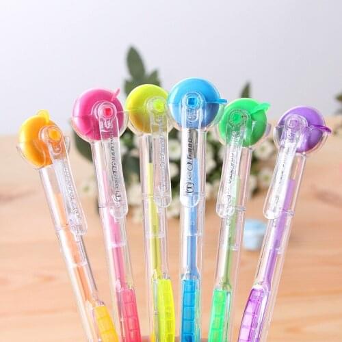 4pcs Rolling Lovely Lapices Lead Soft School For Student Creative Cute Lapiseira Eraser 0.7 Mechanical Automatic Pencil