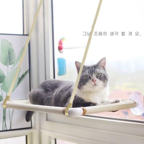 20KG Cute Pet Suction Cup Hanging Bed Cat Basking In The Sun Cat Durable Seat Cat Window Hammock Mounted Bed Comfortable for Cat