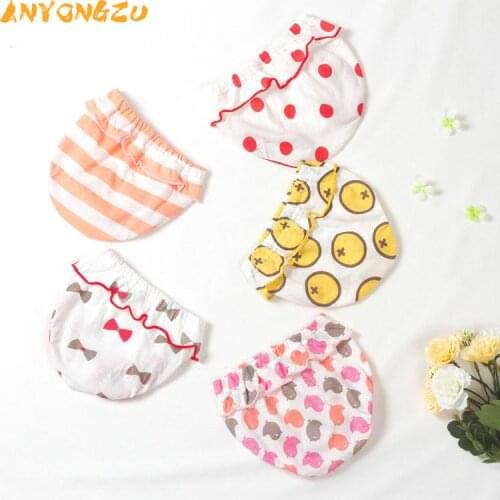5pcs/lot Anyongzu Novelty Animal Girls New Girl Underwear Children Pure Cotton Baby Creative Lace Triangle underwear 1-5t
