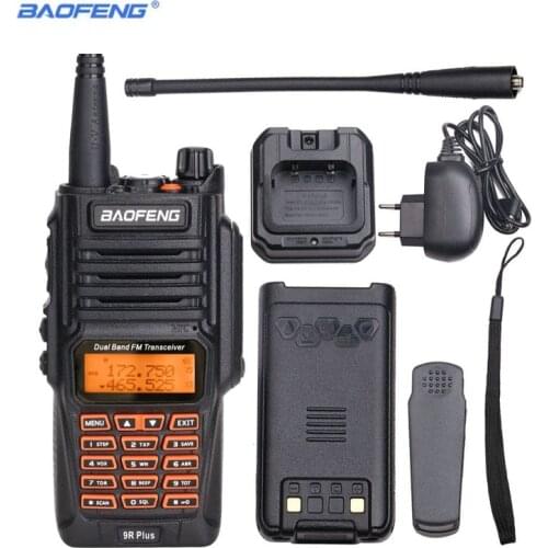 BAOFENG UV-9R PLUS 8W Waterproof Walkie Talkie VHF UHF UV9R plus Portable Marine CB Ham Radio Transmitter Two Way Radio Station