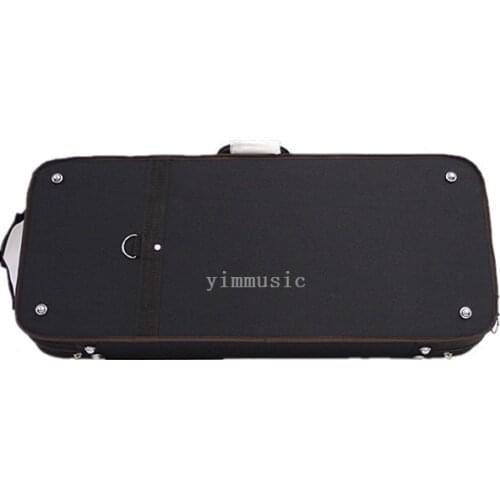 Strong black double case of 2pcs violins